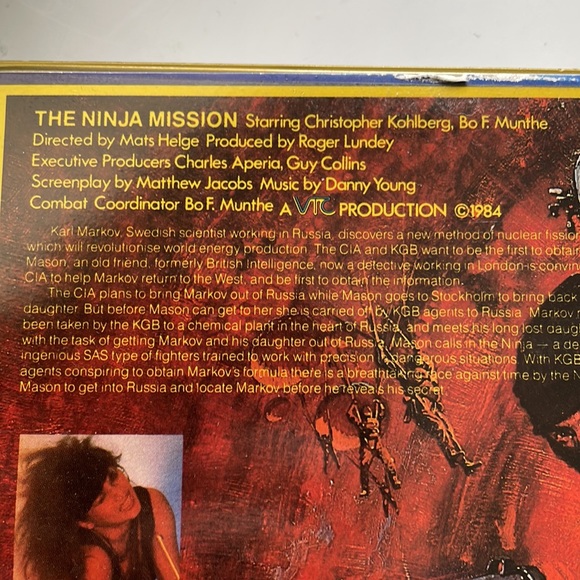 THE NINJA MISSION - VHS - Clamshell 1984 - Picture 6 of 11